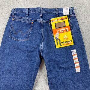 Vintage Wrangler Jeans Mens 36x36 Blue Cowboy Cut Deadstock 13MWKGK 90's NEW